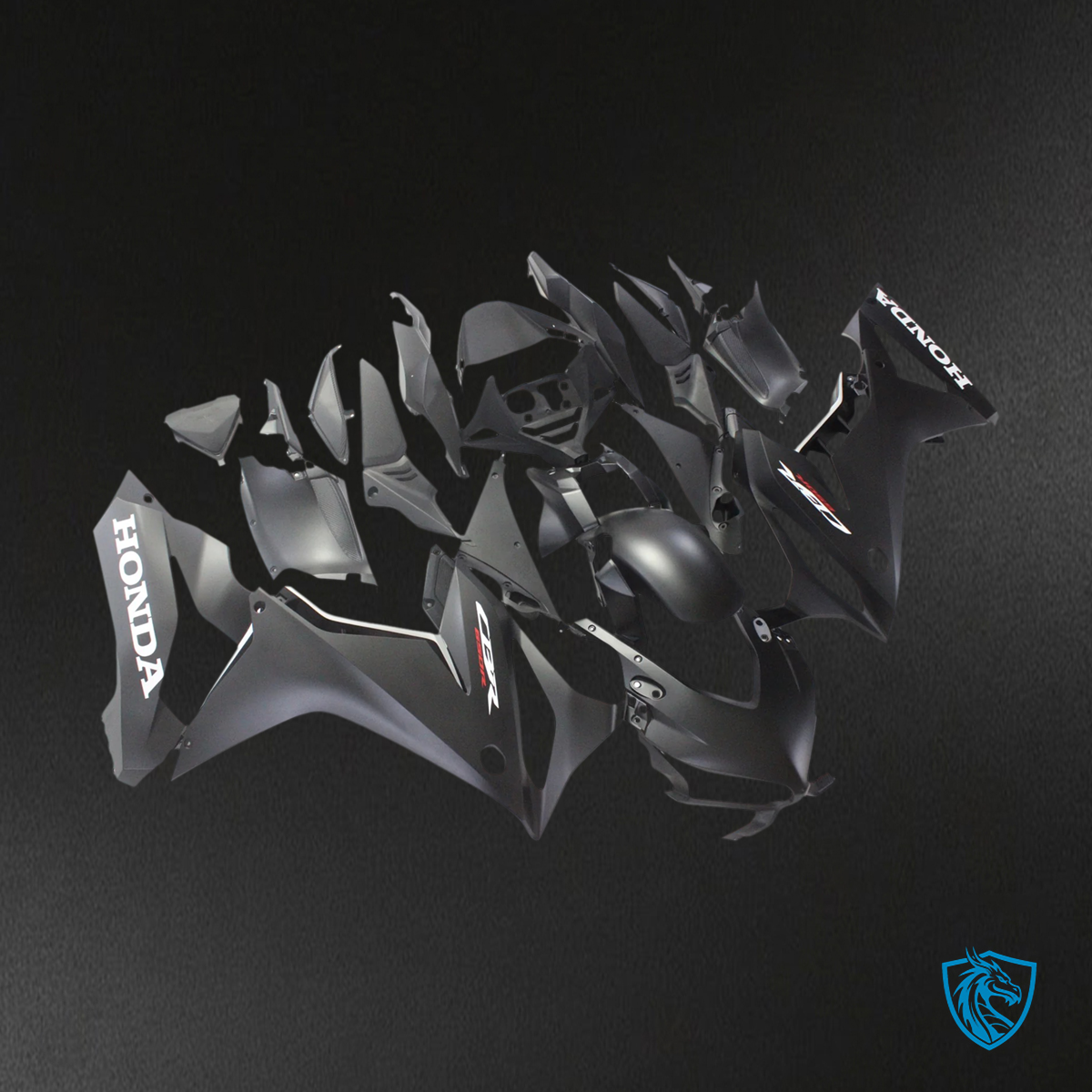 Honda CBR650R (2021-2023) Black Style2 - Fairing Kit