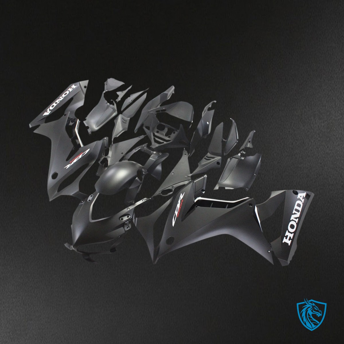 Honda CBR650R (2021-2023) Black Style2 - Fairing Kit