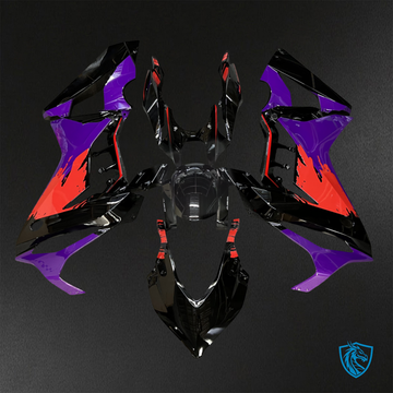 Honda CBR650R (2021-2023) Gloss Black, Purple & Red ABS  ABS Bodywork - Fairings Kit