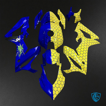 Honda CBR650R (2021-2023) Gloss Blue & Yellow - Aftermarket ABS Bodywork