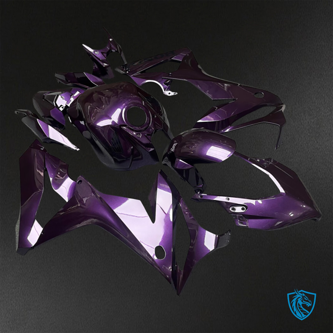 Honda CBR650R (2021-2023) Gloss Dark Purple - Custom ABS Fairing Kit
