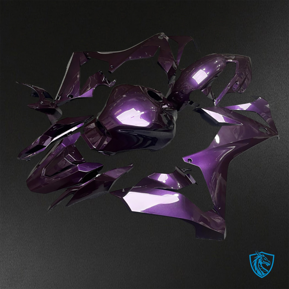 Honda CBR650R (2021-2023) Gloss Dark Purple - Custom ABS Fairing Kit