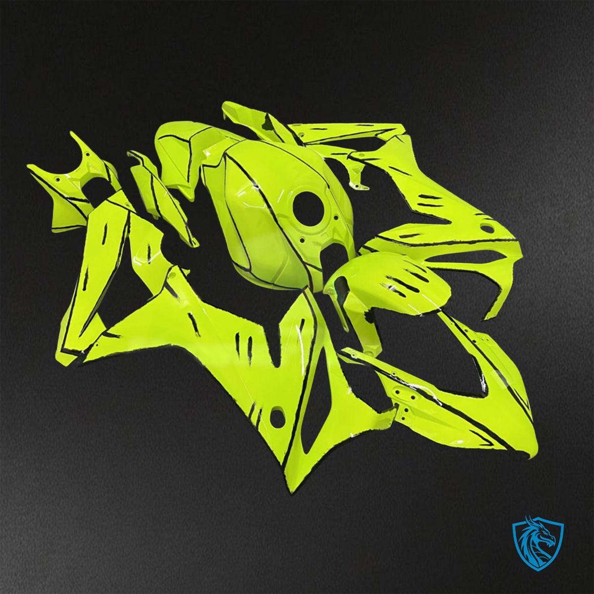 Honda CBR650R (2021-2023) Gloss Yellow ABS Bodywork - Fairings Kit