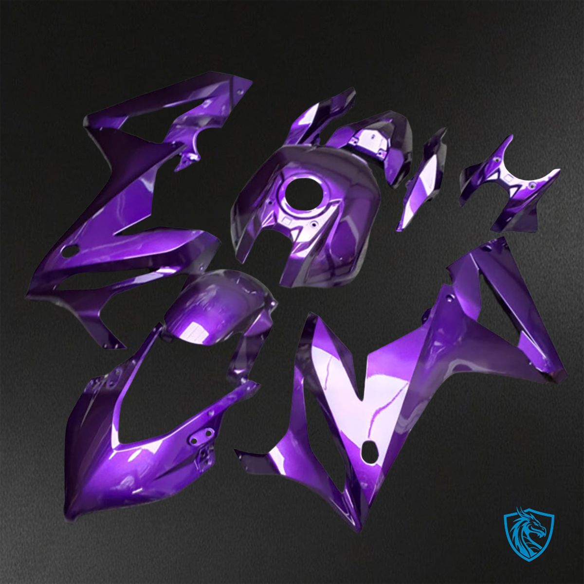 Honda CBR650R (2021-2023) Gloss Purple - Custom ABS Fairing Kit