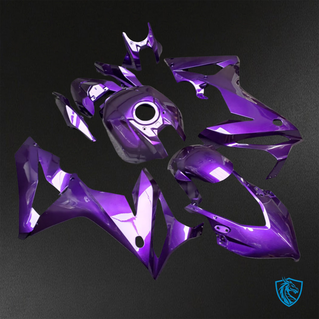 Honda CBR650R (2021-2023) Gloss Purple - Custom ABS Fairing Kit