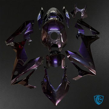 Honda CBR650R (2021-2023) Gloss Purple & Blue - Aftermarket ABS Bodywork
