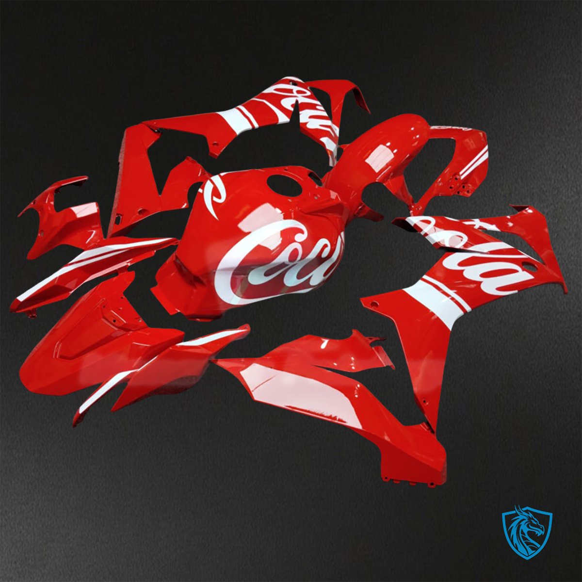 Honda CBR650R (2021-2023) Gloss Red & White ABS Bodywork - Fairings Kit