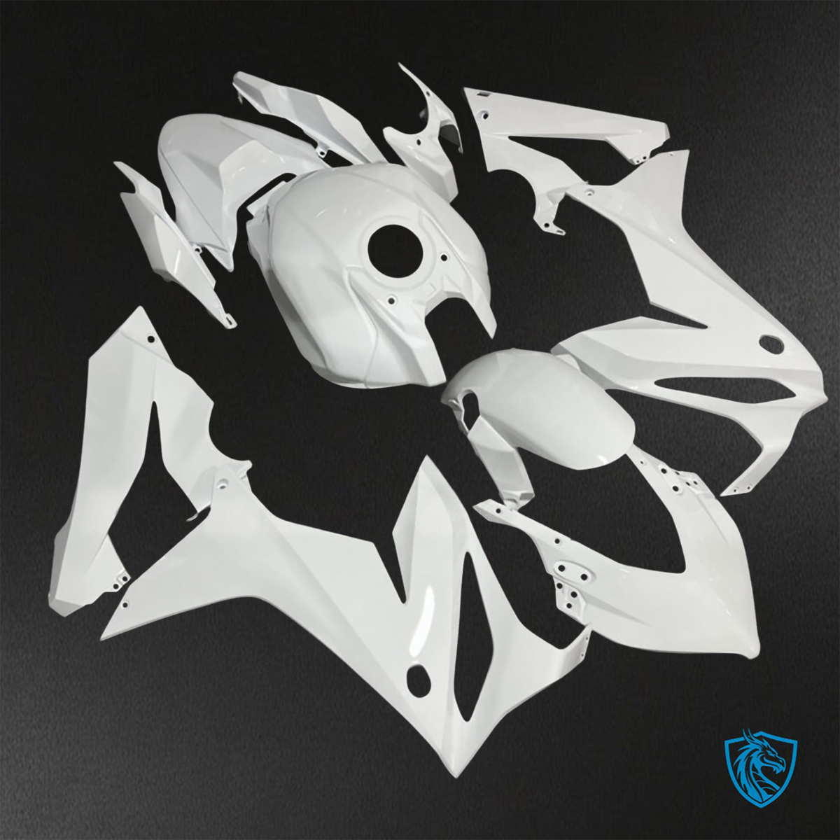 Honda CBR650R (2021-2023) Gloss White - Custom ABS Fairing Kit