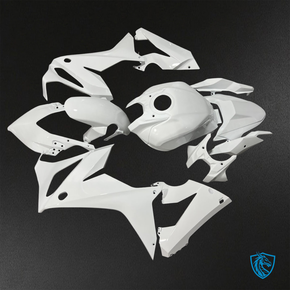 Honda CBR650R (2021-2023) Gloss White - Custom ABS Fairing Kit