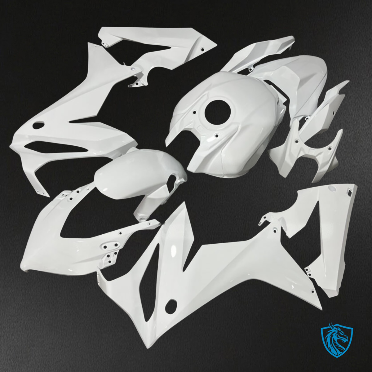 Honda CBR650R (2021-2023) Gloss White - Custom ABS Fairing Kit