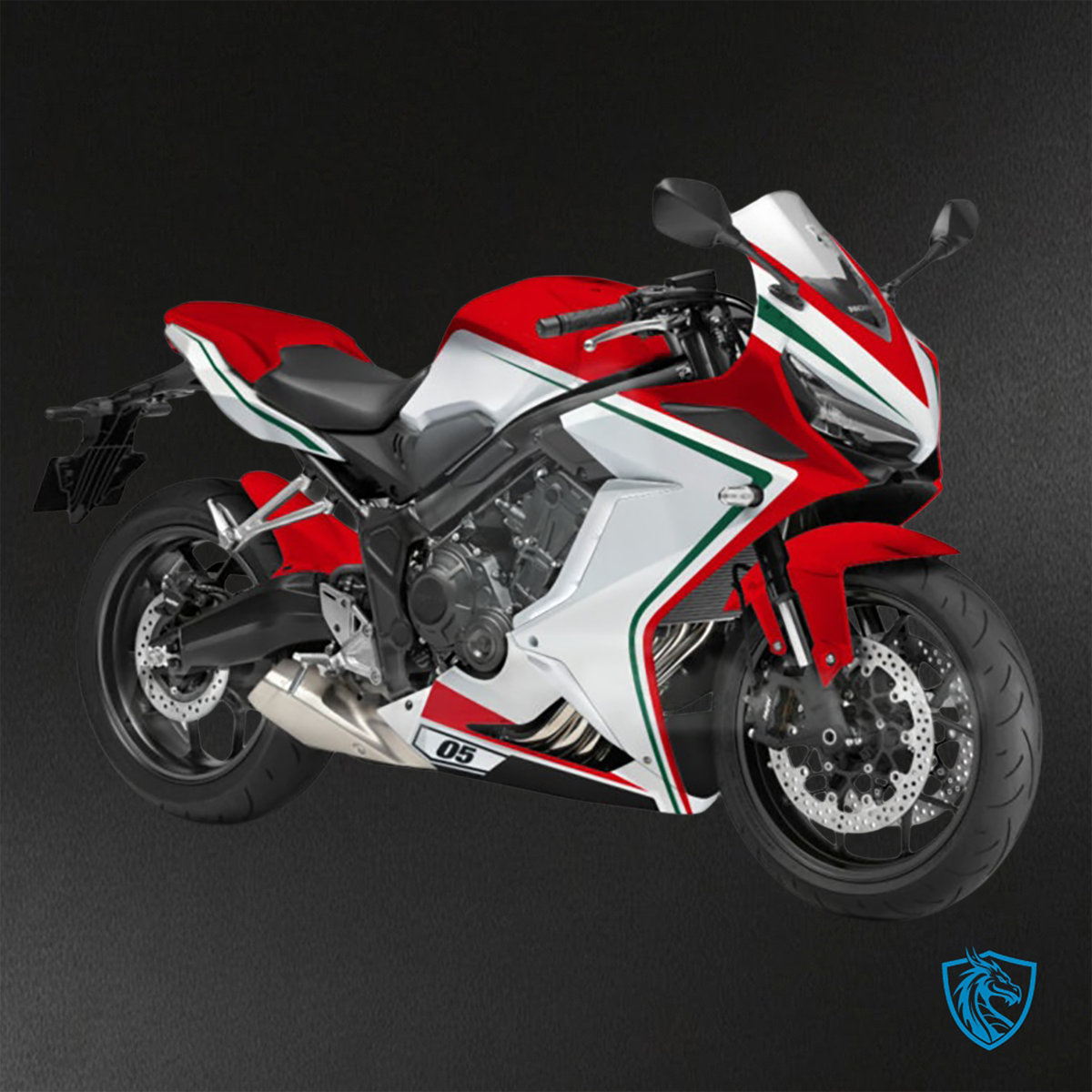 Honda CBR650R (2021-2023) Gloss White & Red ABS Bodywork - Fairings Kit