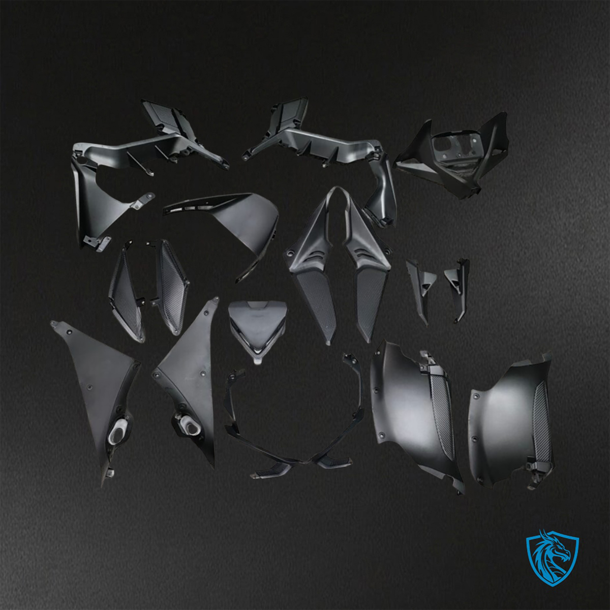 Honda CBR650R (2021-2023) Matte Black - Replacement Motorcycle Fairings Kit