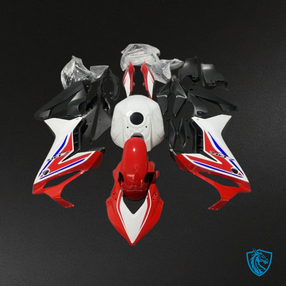 Honda CBR650R (2021-2023) Gloss Blue, Black, Red & White - Replacement Motorcycle Fairings Kit