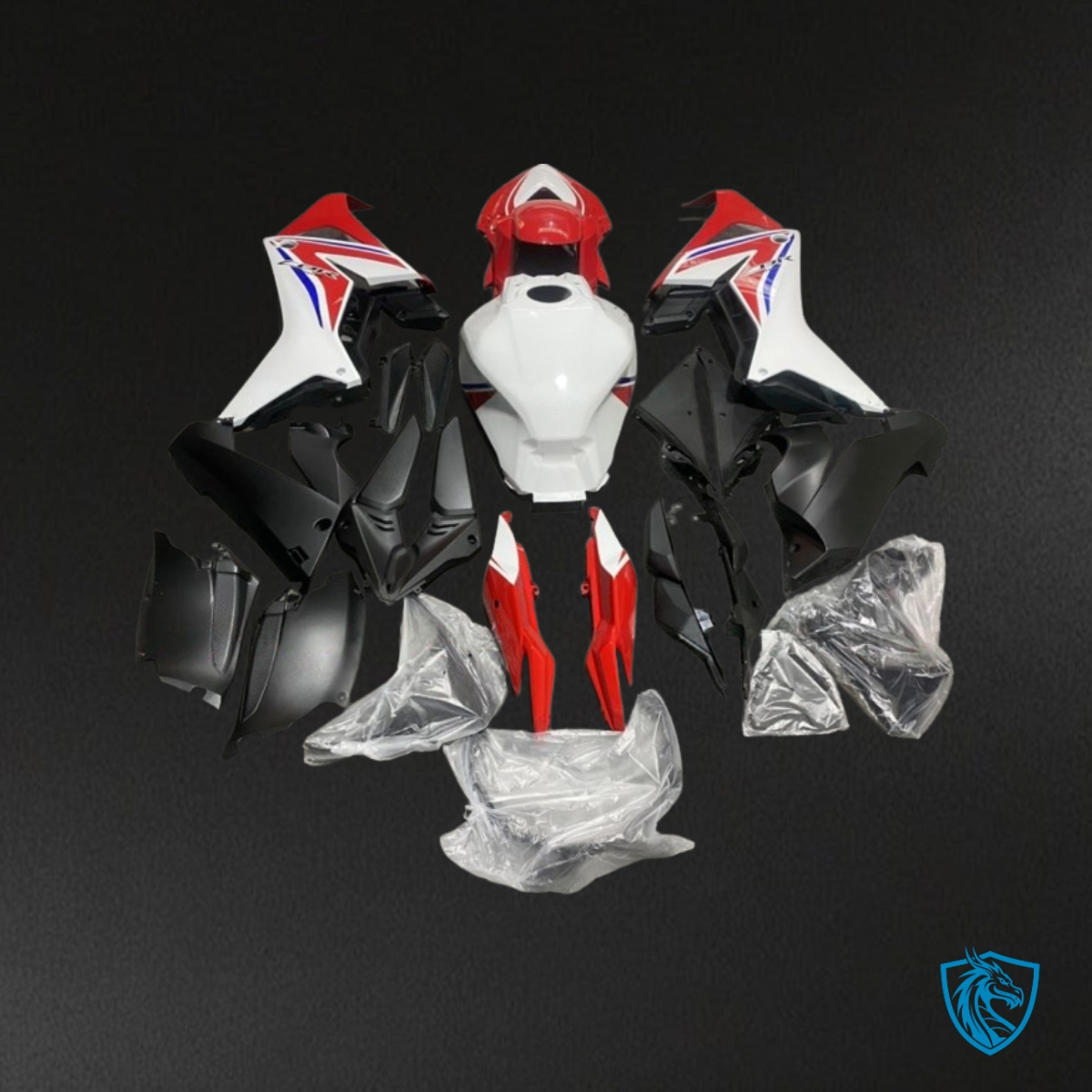 Honda CBR650R (2021-2023) Gloss Blue, Black, Red & White - Replacement Motorcycle Fairings Kit