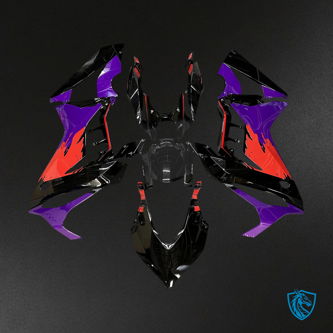 Honda CBR650R (2021-2023) Purple & Black - Fairing Kit