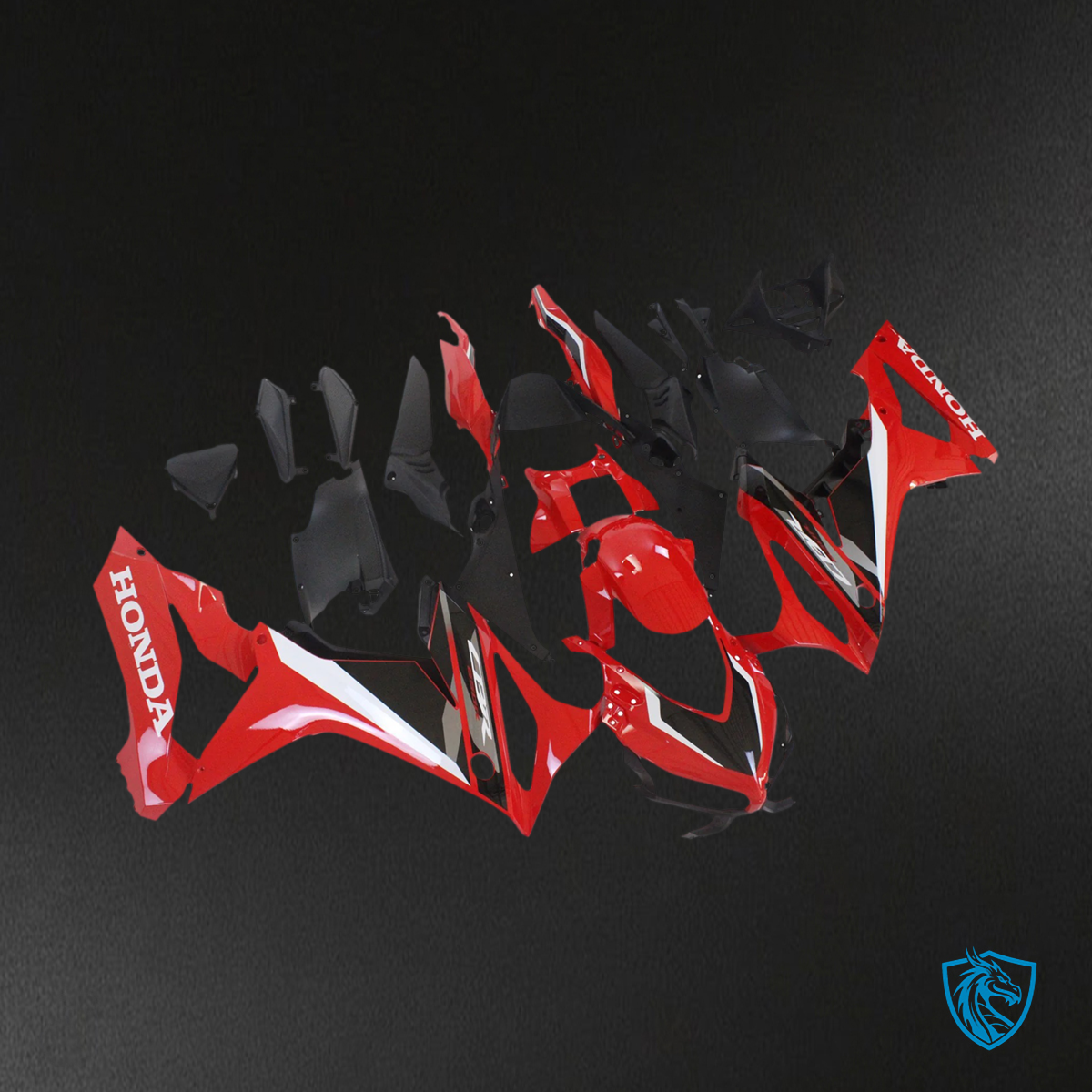 Honda CBR650R (2021-2023) Red & Black - Fairing Kit