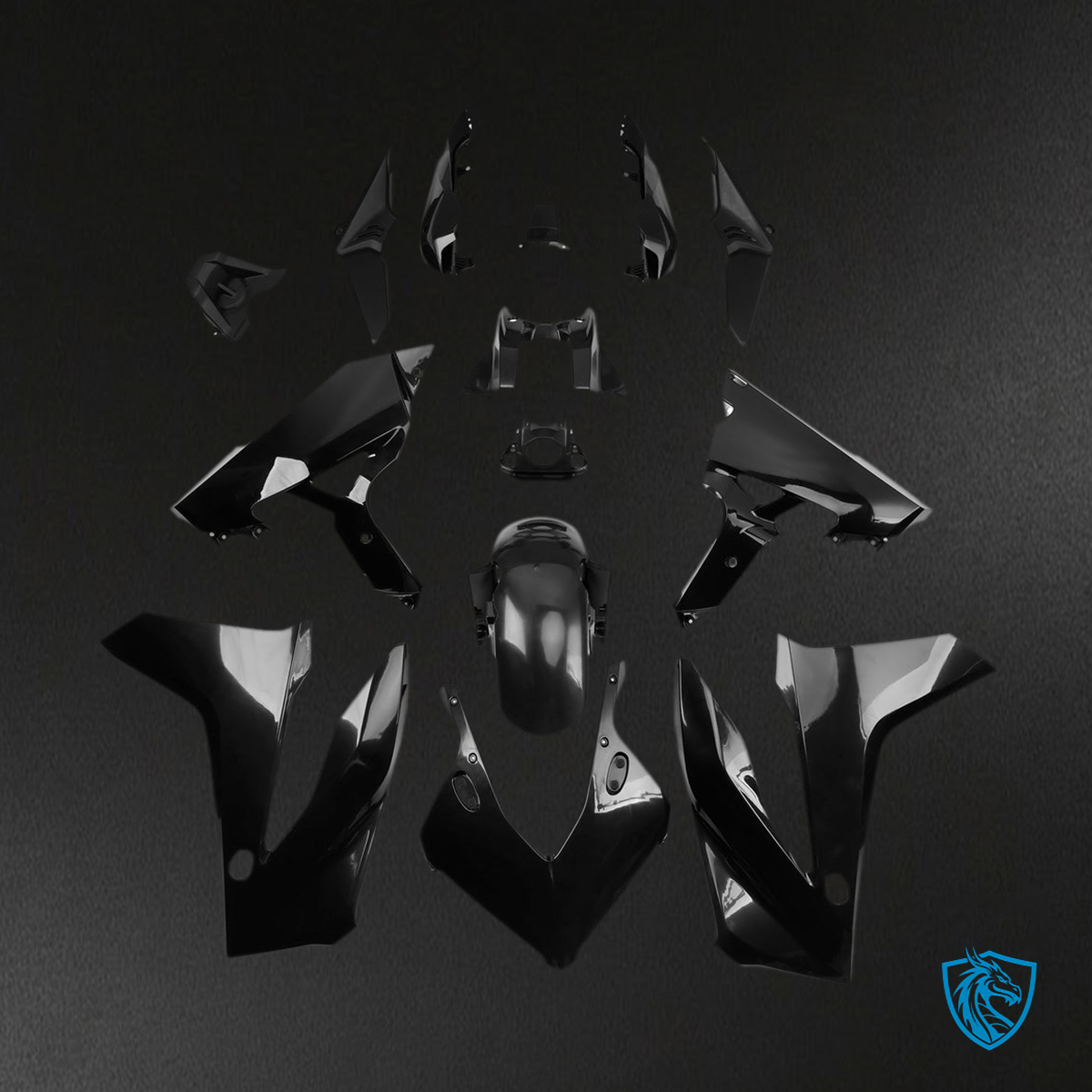 Honda CBR650R (2024-2025) Fairing Kit - Gloss Black ABS Bodywork