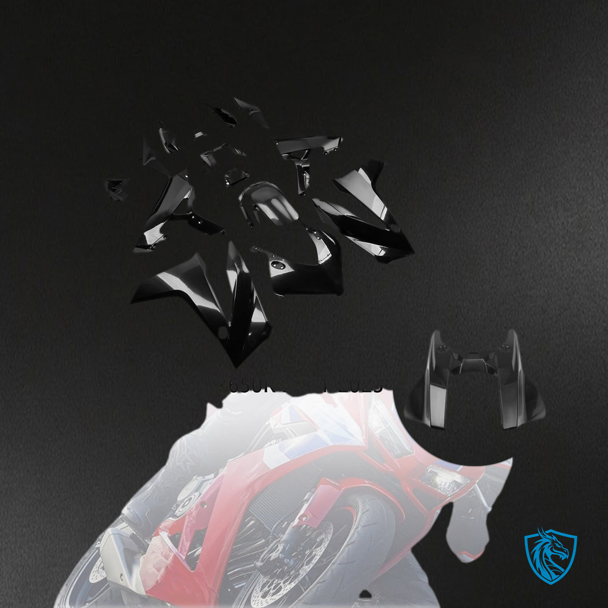 Honda CBR650R (2024-2025) Fairing Kit - Gloss Black ABS Bodywork