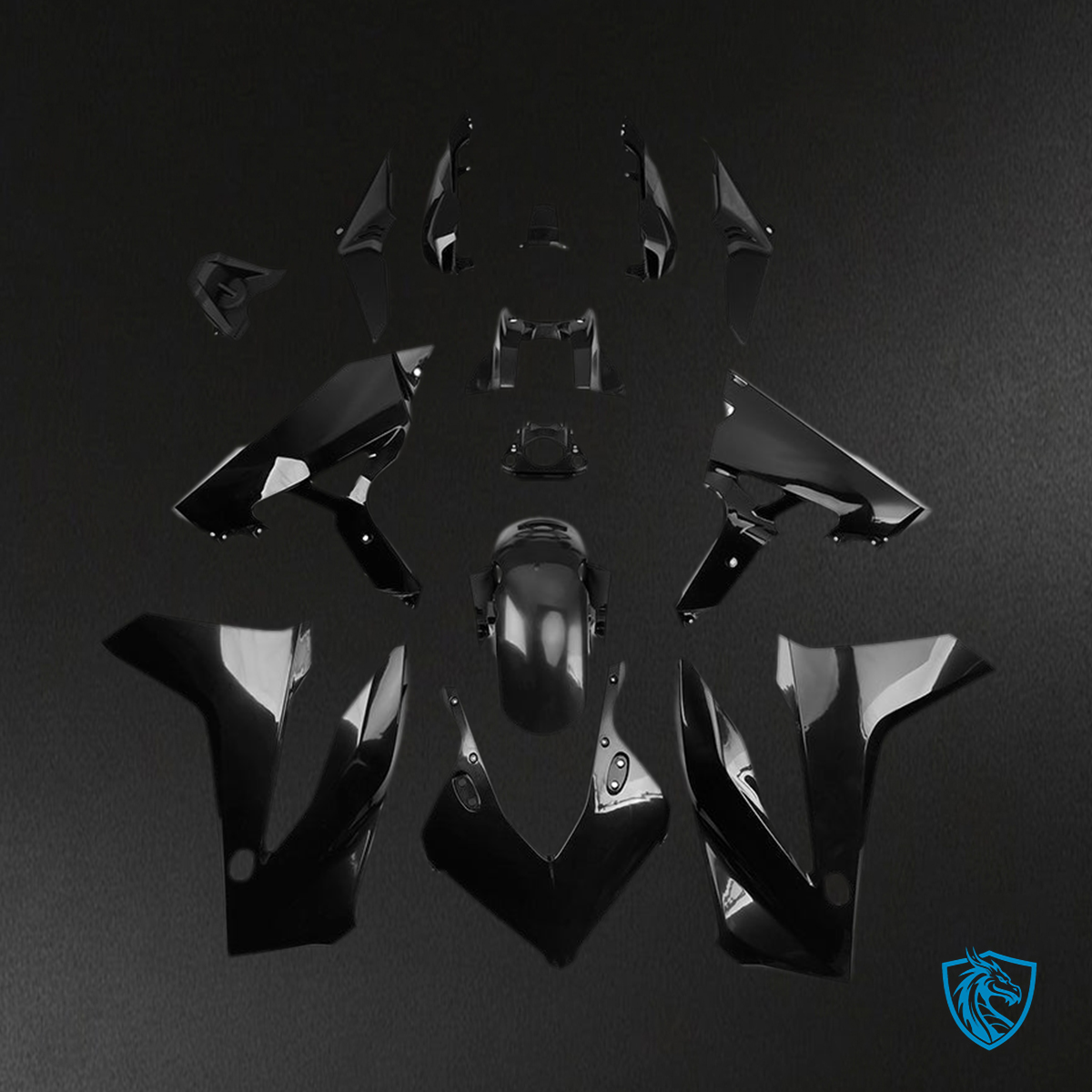 Honda CBR650R (2024-2025) Fairing Kit - Gloss Black ABS Bodywork