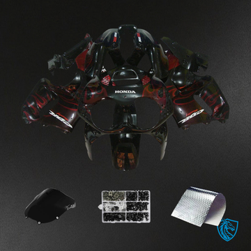 Honda CBR900RR 893 (1992-1993) Black & Red Fire - Fairing Kit