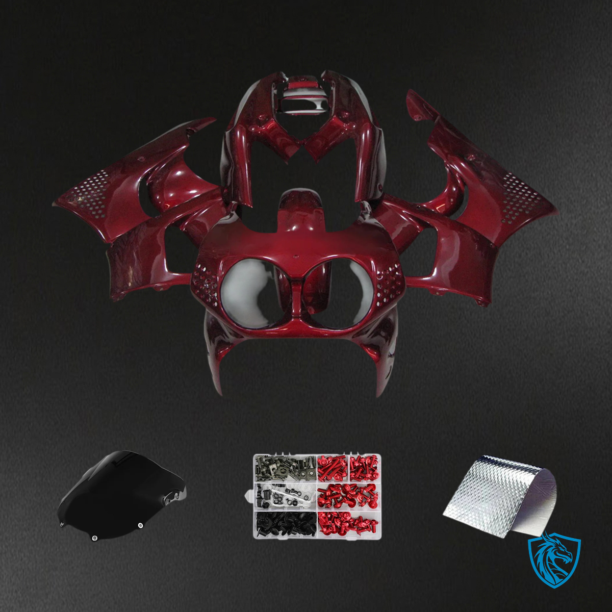 Honda CBR900RR 893 (1992-1993) Hepatic Red - Fairing Kit