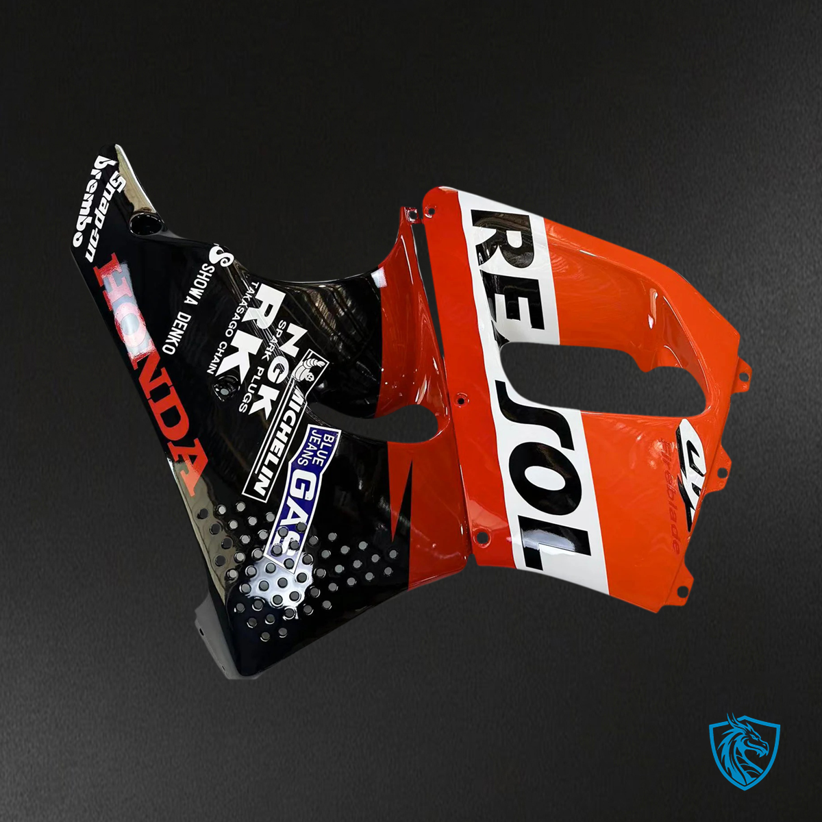Honda CBR900RR 893 (1992-1993) Red & Orange Repjol - Fairing Kit
