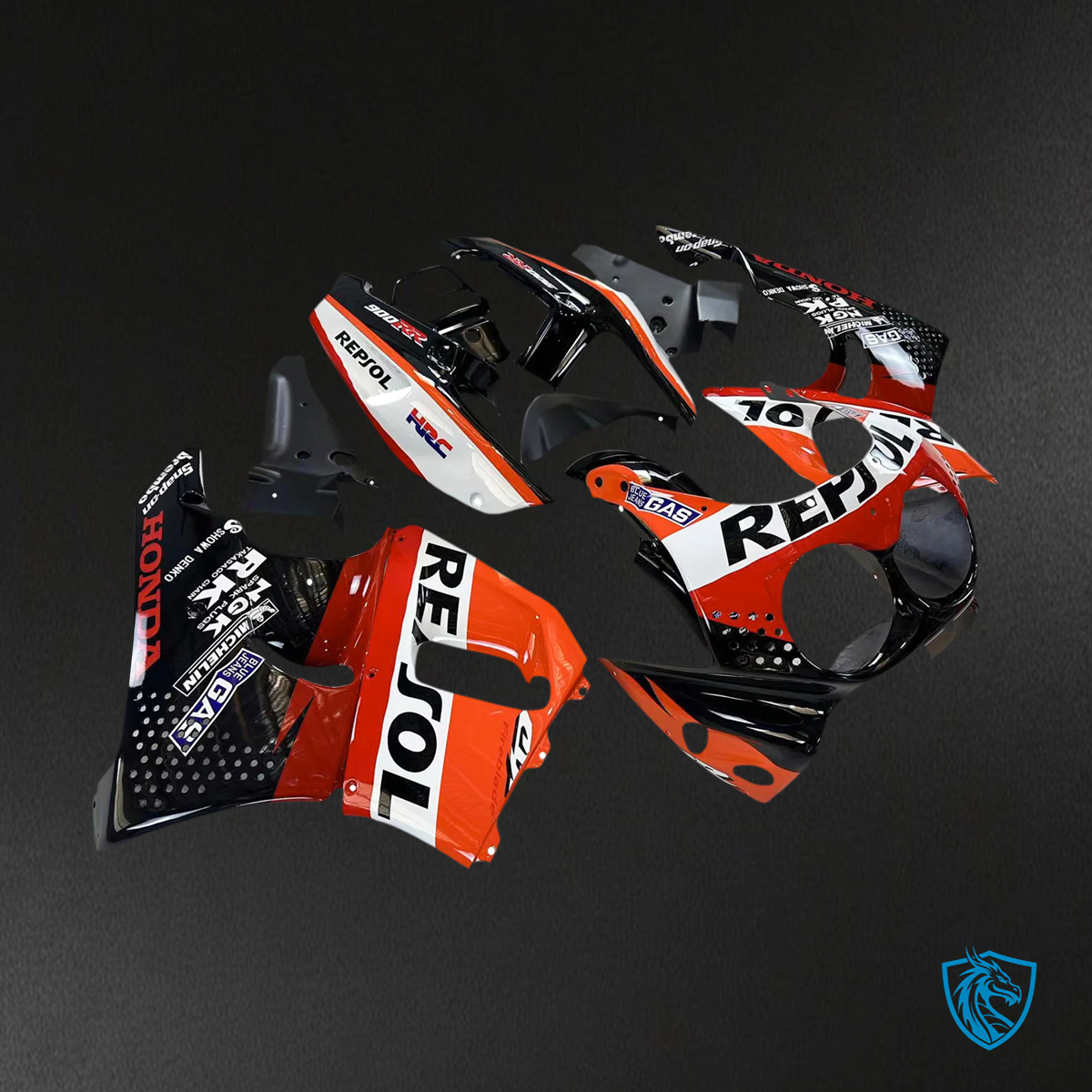Honda CBR900RR 893 (1992-1993) Red & Orange Repjol - Fairing Kit