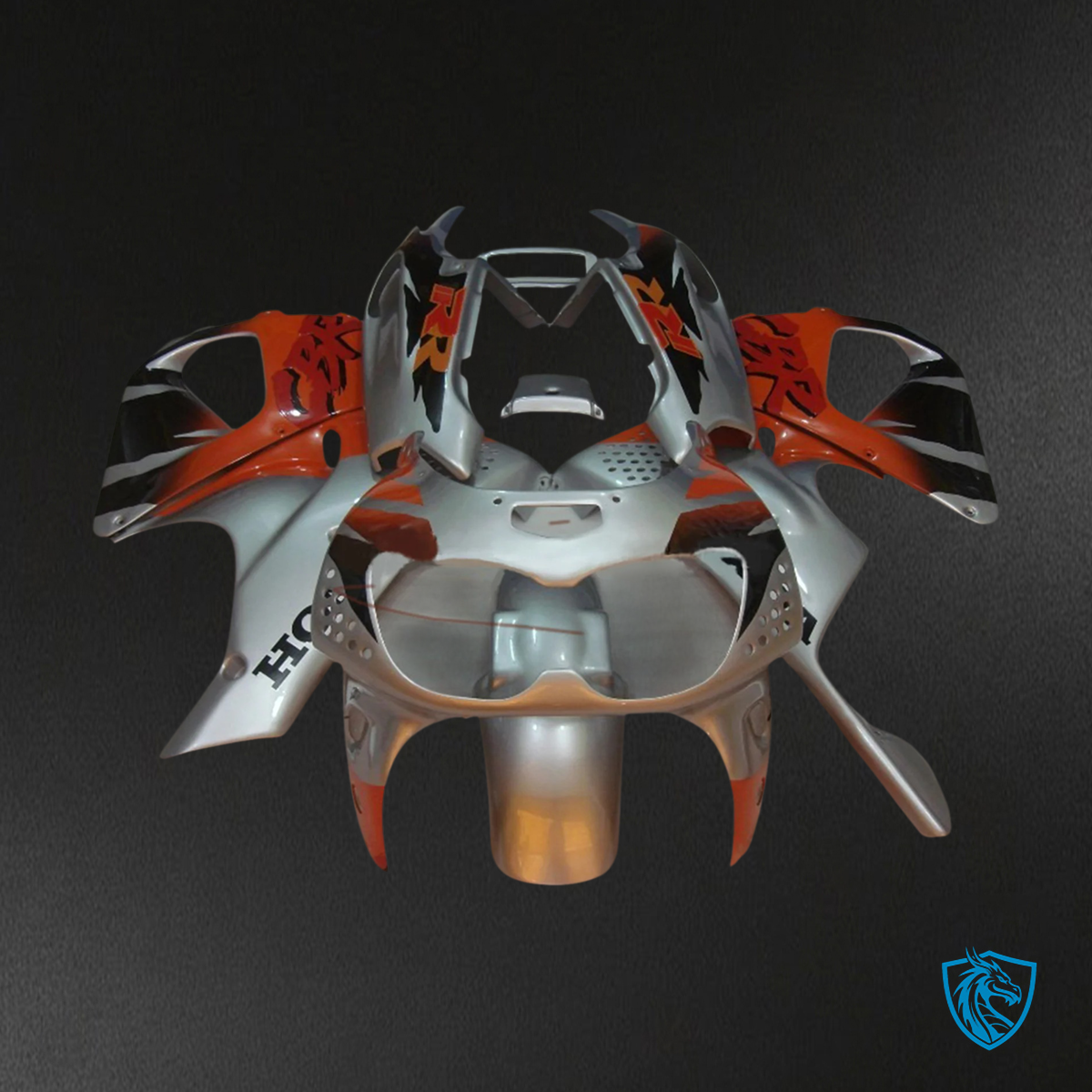Honda CBR900RR 893 (1992-1993) Sliver & Orange - Fairing Kit