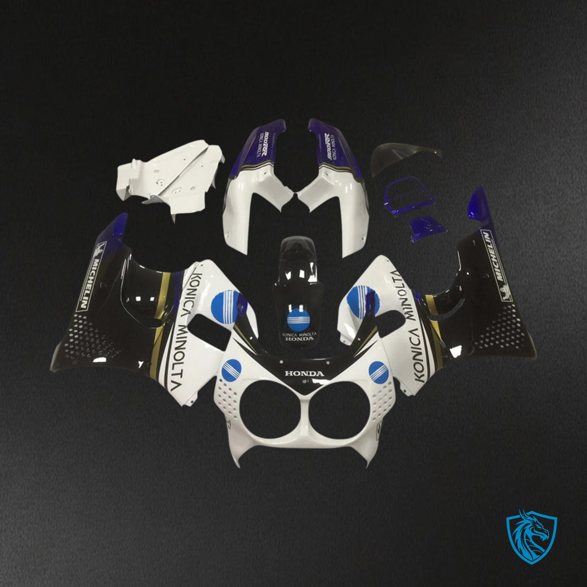 Honda CBR900RR 893 (1992-1993) White & Black - Fairing Kit