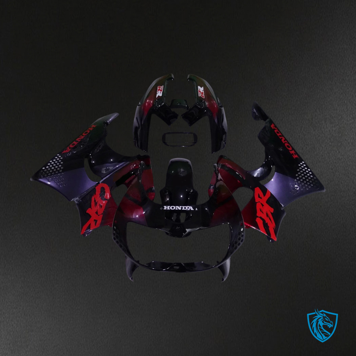 Honda CBR900RR 893 (1994-1995) Black & Red Style 1 - Fairing Kit