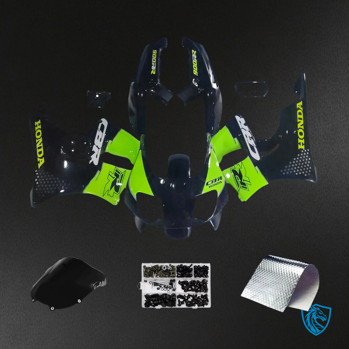 Honda CBR900RR 893 (1994-1995) Blue & Green - Fairing Kit
