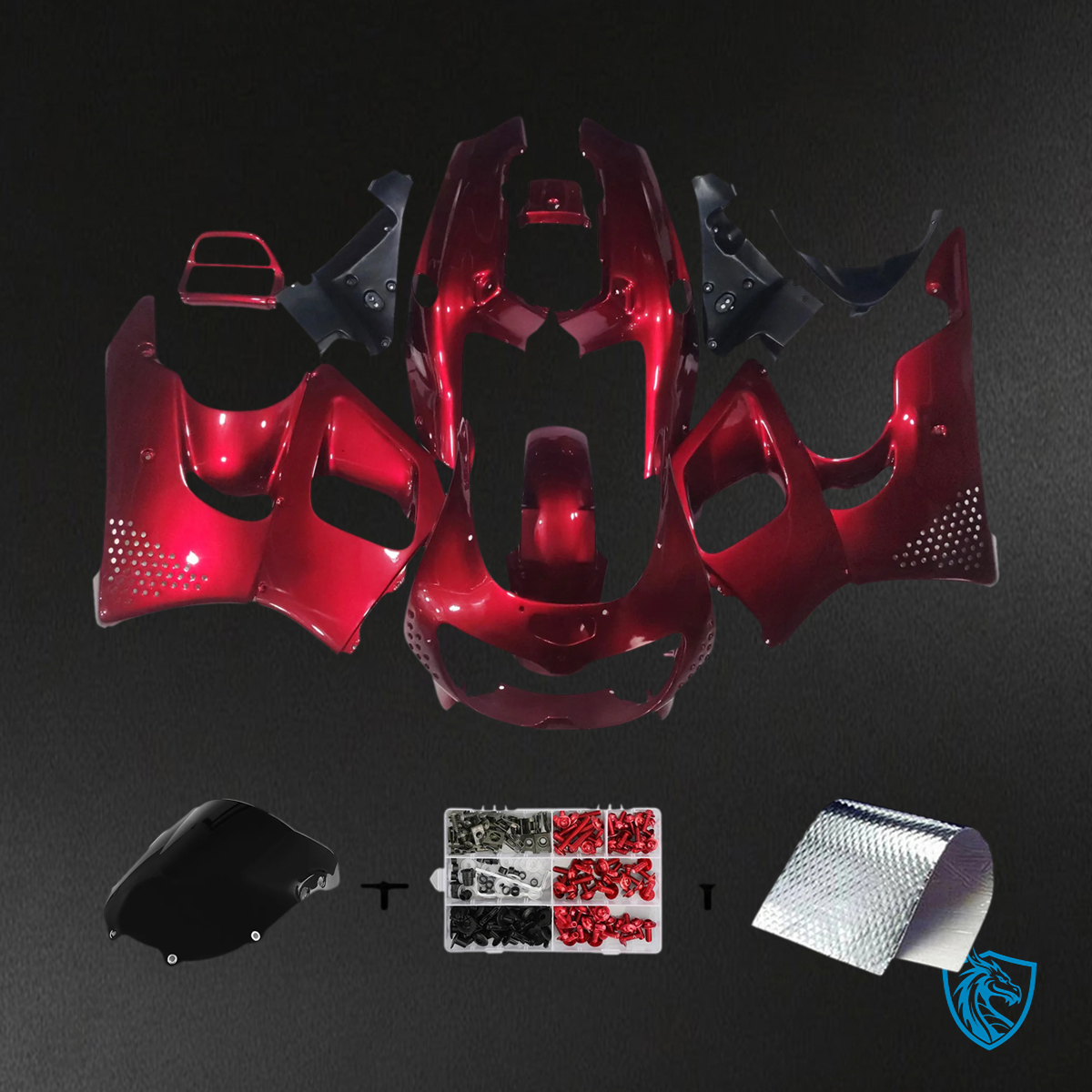Honda CBR900RR 893 (1994-1995) Dark Red - Fairing Kit