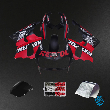 Honda CBR900RR 893 (1994-1995) Black & Red Repjol - Fairing Kit