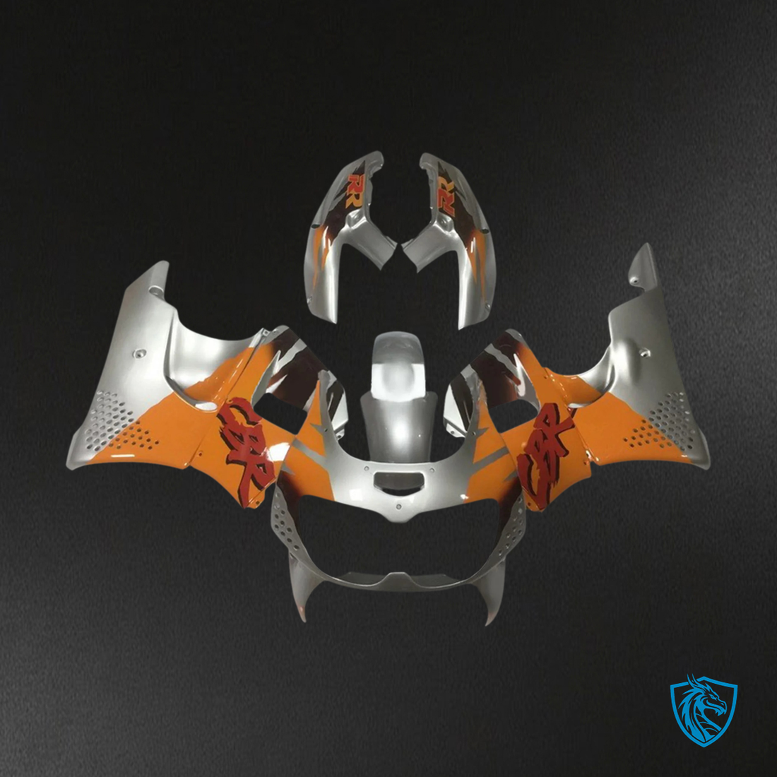 Honda CBR900RR 893 (1994-1995) Orange & Sliver - Fairing Kit