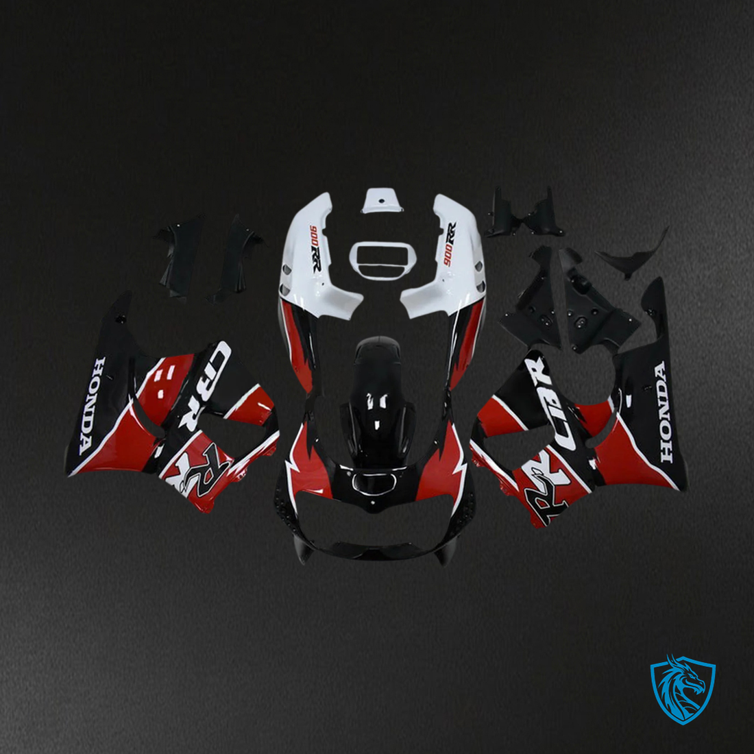 Honda CBR900RR 893 (1996-1997) Black & Red - Fairing Kit