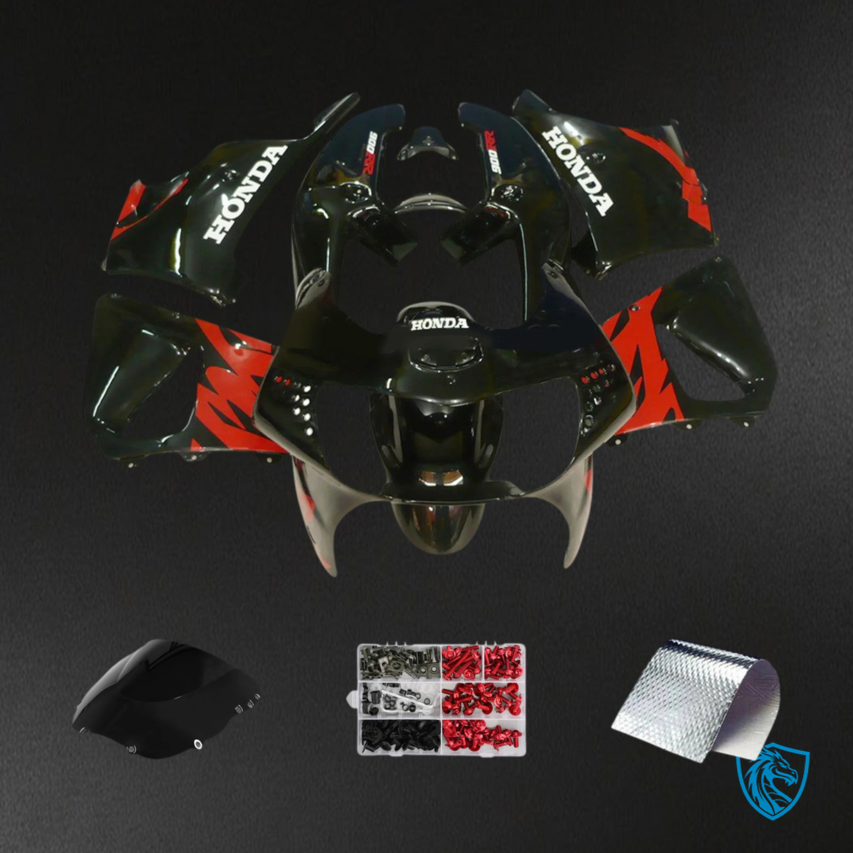 Honda CBR900RR 919 (1998-1999) Black - Fairing Kit