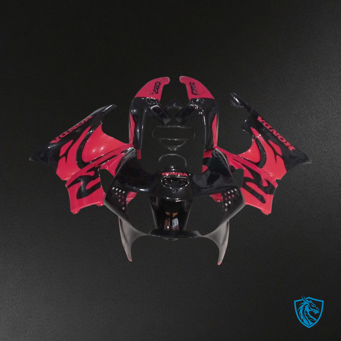Honda CBR900RR 919 (1998-1999) Black & Red - Fairing Kit