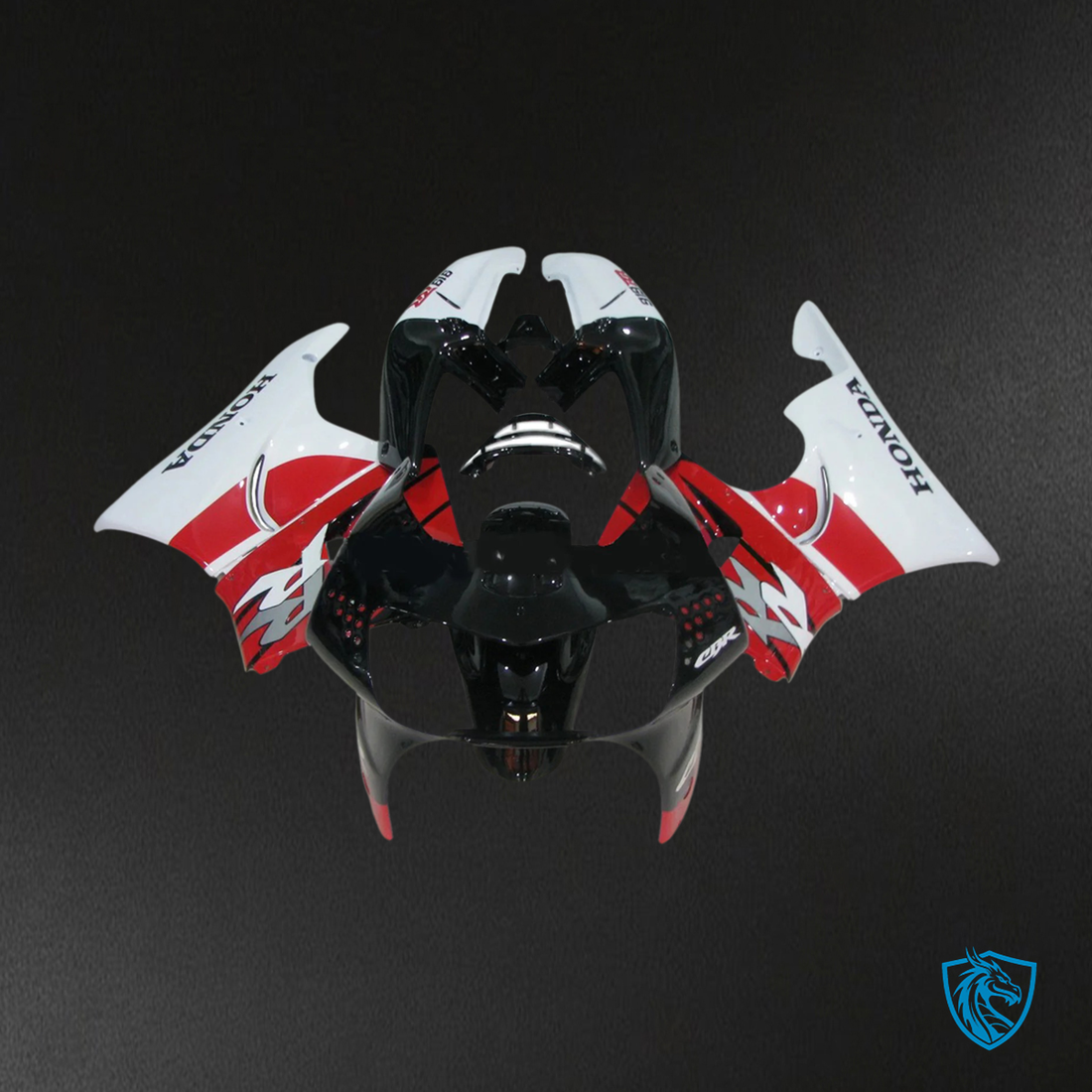 Honda CBR900RR 919 (1998-1999) Black White & Red - Fairing Kit