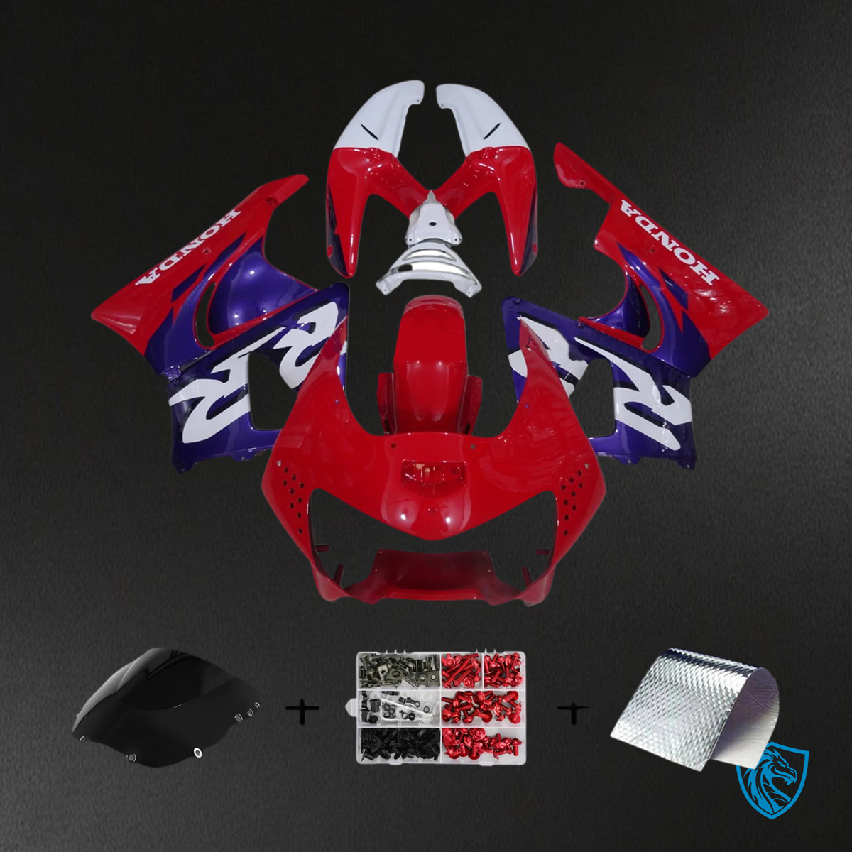 Honda CBR900RR 919 (1998-1999) Red Blue & White - Fairing Kit
