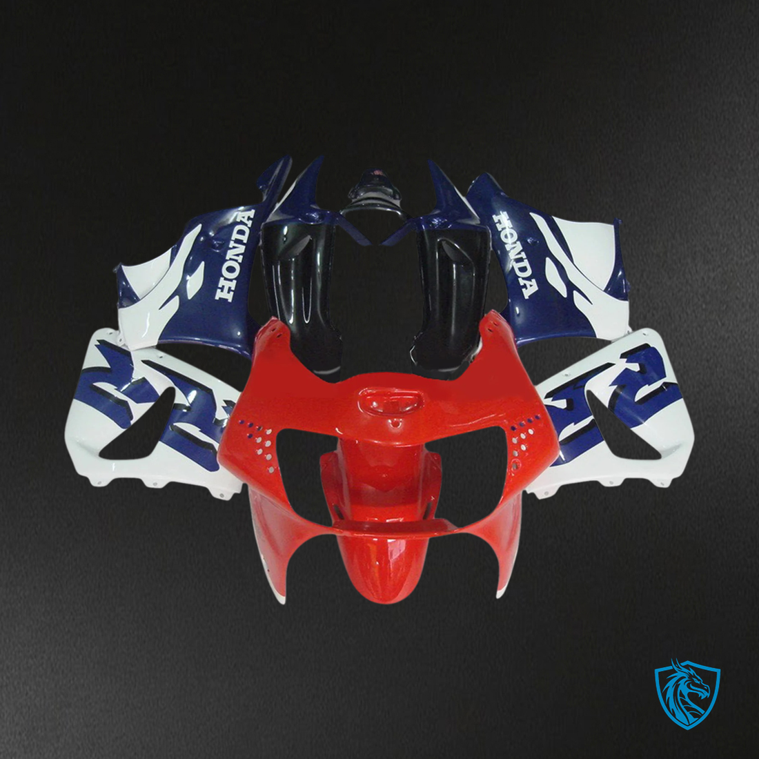 Honda CBR900RR 919 (1998-1999) Red White & Black - Fairing Kit