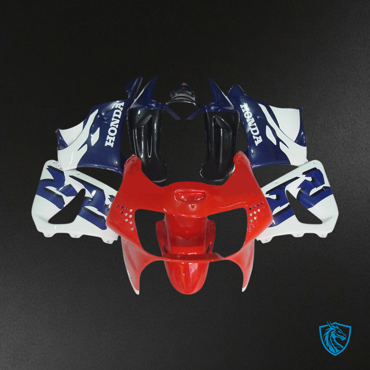 Honda CBR900RR 919 (1998-1999) Red White & Black - Fairing Kit