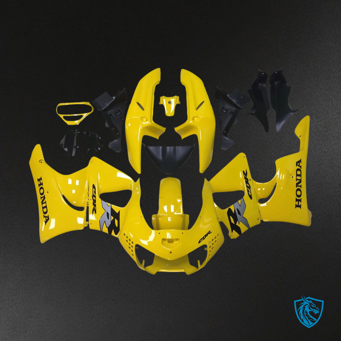 Honda CBR900RR 919 (1998-1999) Yellow & Black - Fairing Kit