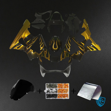 Honda CBR929RR (2000-2001) Black & Gold - Fairing Kit