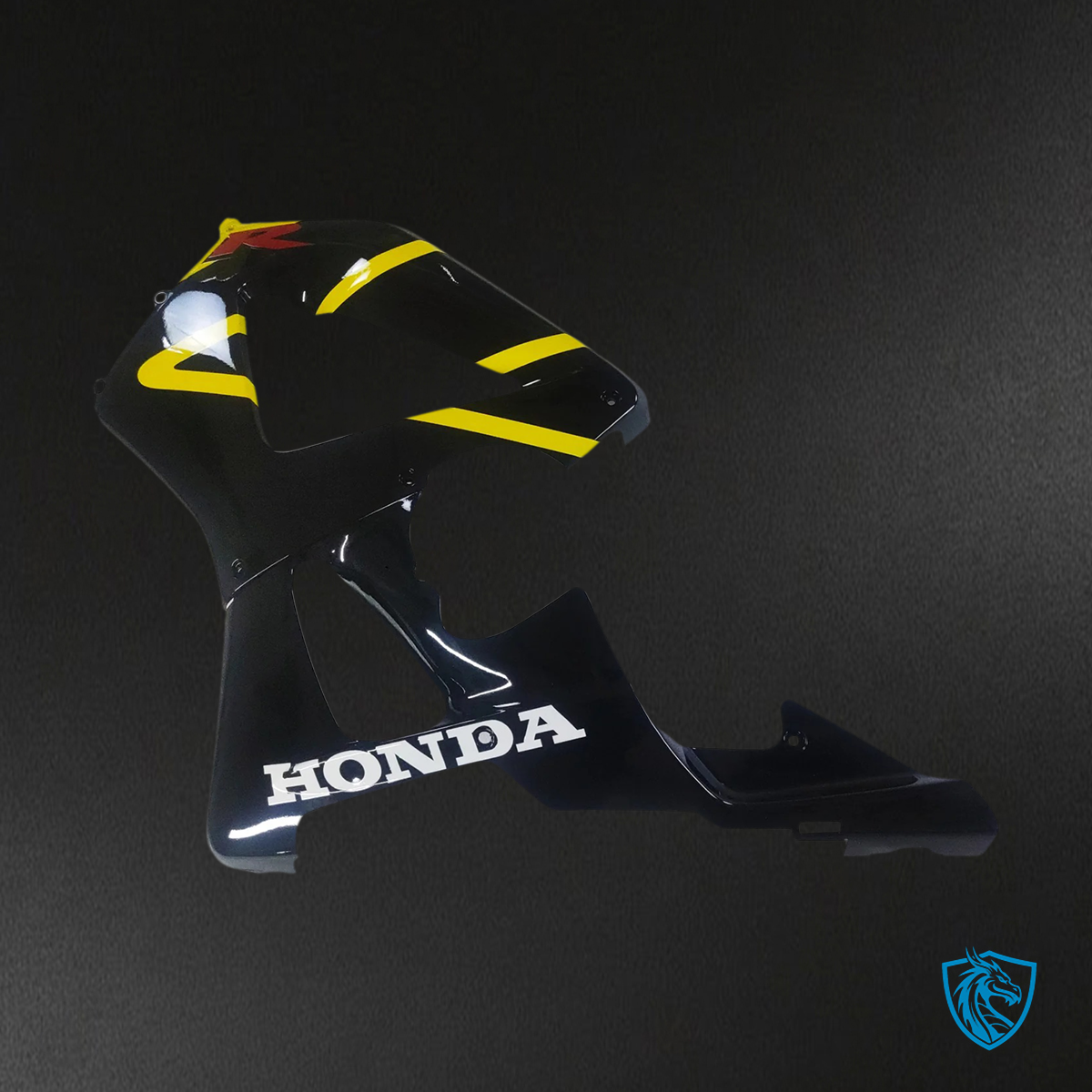 Honda CBR929RR (2000-2001) Black Yellow & Logo - Fairing Kit