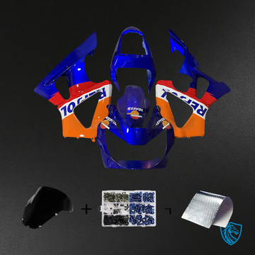 Honda CBR929RR (2000-2001) Blue & Orange - Fairing Kit