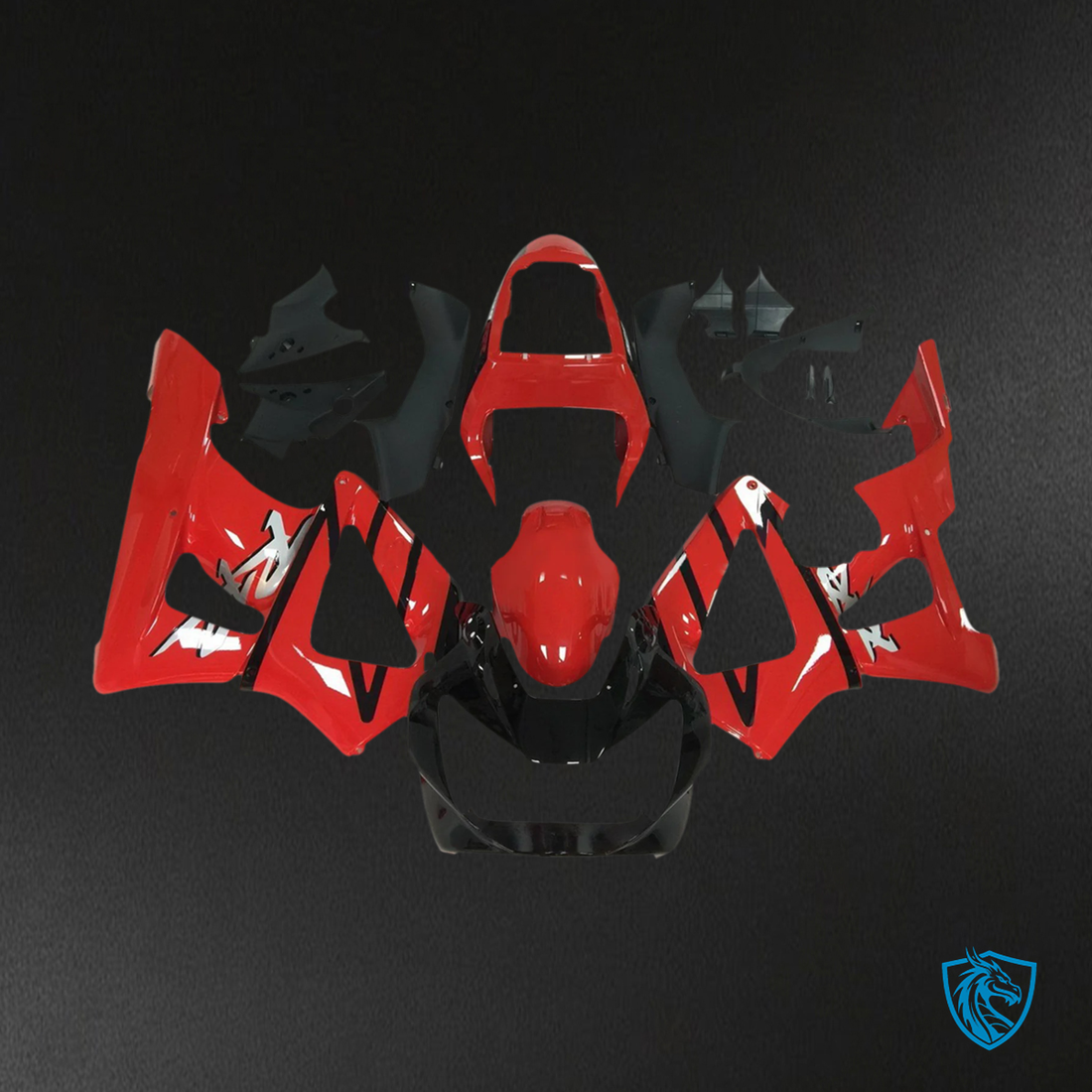 Honda CBR929RR (2000-2001) Red & Black - Fairing Kit