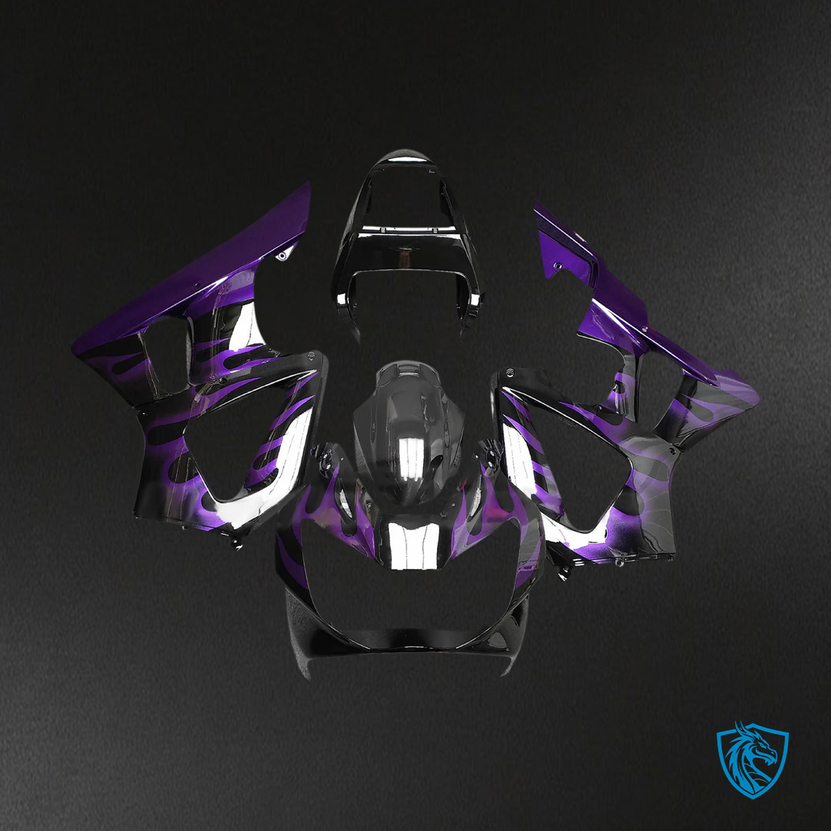 Honda CBR929RR (2000-2001) Purple Black - Fairing Kit