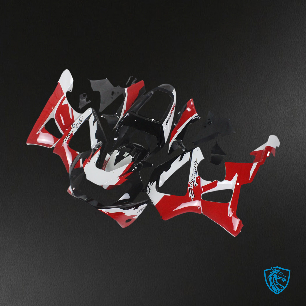 Honda CBR929RR (2000-2001) Red & Black Style5 - Fairing Kit
