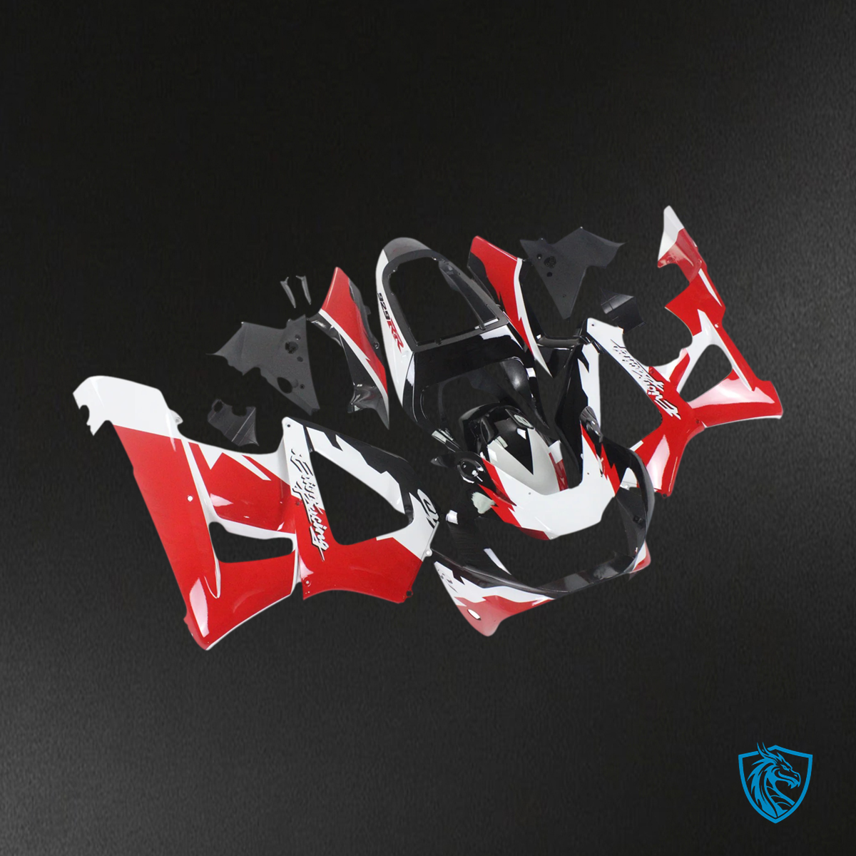 Honda CBR929RR (2000-2001) Red & Black Style5 - Fairing Kit