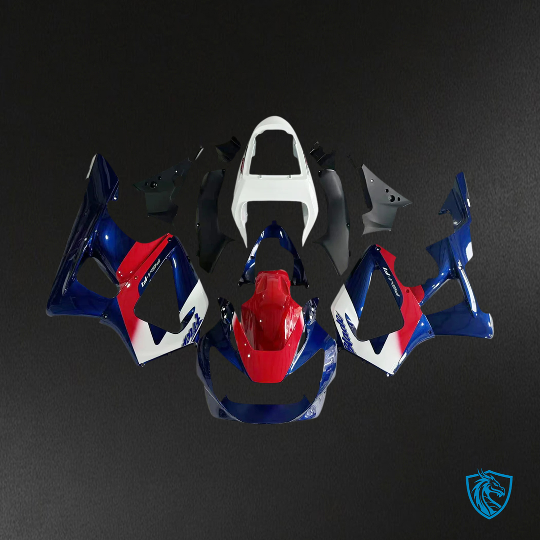 Honda CBR929RR 92000-2001) Red & Blue - Fairing Kit